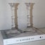 +++ STYLISH (2) GLASS CANDLE STICKS +++ Carousel 5