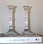 +++ STYLISH (2) GLASS CANDLE STICKS +++ Carousel 6