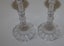 +++ STYLISH (2) GLASS CANDLE STICKS +++ Carousel 7