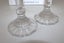 +++ STYLISH (2) GLASS CANDLE STICKS +++ Carousel 9