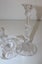 +++ STYLISH (2) GLASS CANDLE STICKS +++ Carousel 10