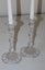 +++ STYLISH (2) GLASS CANDLE STICKS +++ Carousel 1