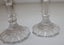 +++ STYLISH (2) GLASS CANDLE STICKS +++ Carousel 14