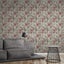Wallpaper. Flower Garden - Green & Pink. PTW. Carousel 3