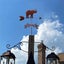 Weather Vane wind vane with Animal Ornament Metal Weather Vane with Arrow Orna Carousel 3