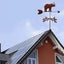Weather Vane wind vane with Animal Ornament Metal Weather Vane with Arrow Orna Carousel 4