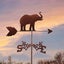 Weather Vane wind vane with Animal Ornament Metal Weather Vane with Arrow Orna Carousel 6