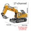 1/18 RC Spray Excavator Truck Alloy 17CH Engineering Vehicle Sound Lighting 680 Carousel 7
