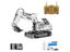 1/18 RC Spray Excavator Truck Alloy 17CH Engineering Vehicle Sound Lighting 680 Carousel 1