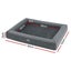 Pet Bed Dog Cat Large Calming Soft Sofa Cushion Egg Crate Washable Grey Carousel 2