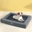 Pet Bed Dog Cat Large Calming Soft Sofa Cushion Egg Crate Washable Grey Carousel 7