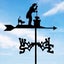 Garden Weather Vane Chimney Sweep Weathervane Measuring Tool Cleaner Black Wea Carousel 7