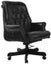 Columbus Black Leather Chesterfield Desk Chair Carousel 1