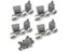 Top Bottom Shower Door ROLLERS / Runners / Pulleys / Wheels Replacement Parts Carousel 3