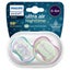 Avent Ultra Air Night BPA Free Soother 0-6m 2 Pack Carousel 1