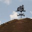 Weathercock Grim Reaper, Weather Vane Retro Metal Wind Direction Indicator, We Carousel 7