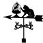 Weathercock Wind Direction Indicator Retro Stainless Steel wind vane Metal wea Carousel 1