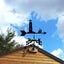 Weathercock Wind Direction Indicator Retro Stainless Steel wind vane Metal wea Carousel 5
