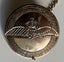 NZ RAF - 9 carat gold engraved sweetheart brooch Carousel 1