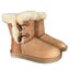 Casey Horn Toggle Sheepskin Short Boots Carousel 1