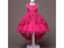 Red Flower Girl Trailer Puffy Wedding Dress For Girl's First Communion Evening Carousel 5
