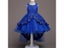 Red Flower Girl Trailer Puffy Wedding Dress For Girl's First Communion Evening Carousel 6