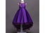Red Flower Girl Trailer Puffy Wedding Dress For Girl's First Communion Evening Carousel 9