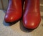 VERS CORTURE Red Leather Knee High Boots Size 38 Carousel 3