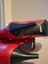 VERS CORTURE Red Leather Knee High Boots Size 38 Carousel 7