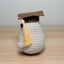 Handmade Crochet Positive Doctor/ Graduate Potato, Funny Crochet toy Carousel 2