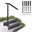 Step Handrail 2-3 Steps Outdoor Stair Railing Porch Single Post Handrail Carousel 8