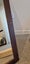 Brown plumbline timber mirror. Few scuffs. 50 x 67cm Carousel 3