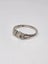 Vintage Sterling Silver love ring with gemstone size O Carousel 2