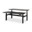 Enhance 1500mm x 800mm Electric Shared Standing Desk - Black / Black Woodgrai... Carousel 1