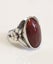 Vintage Red Jasper? & Sterling Silver ring size O Carousel 1