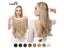 Synthetic Hair Extensions No Clip In Ombre Blonde Black Pink Natural False Carousel 3