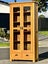 $1 RESERVE! ABSOLUTELY BEAUTIFUL ‘EARLY SETTER’ SOLID OAK GLASS CABINET! Carousel 1