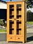 $1 RESERVE! ABSOLUTELY BEAUTIFUL ‘EARLY SETTER’ SOLID OAK GLASS CABINET! Carousel 11