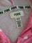 Victoria secret Pink hoodie full zip long sleeve knit jersey barbie womens Small Carousel 4