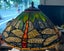 Tiffany Table Lamp (with 16" large 40cm lamp shade) Carousel 7