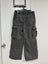 ***$1 Reserve GU (Uniqlo Sister Brand) 08 Dark Gray Denim Wide Cargo Pants L*** Carousel 2