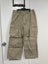 ***$1 Reserve GU (Uniqlo Sister Brand) Beige Denim Wide Cargo Pants - Sz L*** Carousel 1