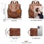 Women's Vegan Leather Backpack TC515 | TOUCHANDCATCH NZ Carousel 8