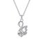 1ct Moissanite Diamond Swan Pendant S925 Silver Chain Necklace 18K Gold Plated Carousel 1