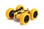 2.4GHz 4WD Fast RC Car Kids Toy Double Sided 360 Degree Rotating RC Truck-Yellow Carousel 3
