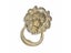 Vintage Brass Casting Lion Head Door Knocker Solid Wood Villa Courtyard Gate Carousel 6
