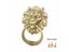 Vintage Brass Casting Lion Head Door Knocker Solid Wood Villa Courtyard Gate Carousel 7