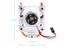 Raspberry Pi 4 Model B ICE Tower RGB Cooling Fan Copper Tube Cooler 5-Layer Carousel 4