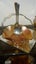 CARNIVAL GLASS DISH IN CHROME HOLDER WITH SERVING SPOON Carousel 3