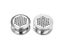 10pcs Round Cabinet Air Duct Vent Dia.19mm-53mm Steel Louver Mesh Hole Plug Carousel 8